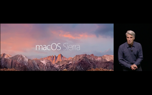 Apple zeigt Mac OS Sierra (Bild: Apple/Screenshot: Golem.de)
